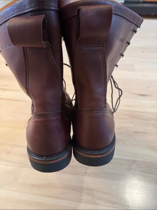 Filson Uplander Leather Hunting Boots Shoes Brown Size 8.5 D